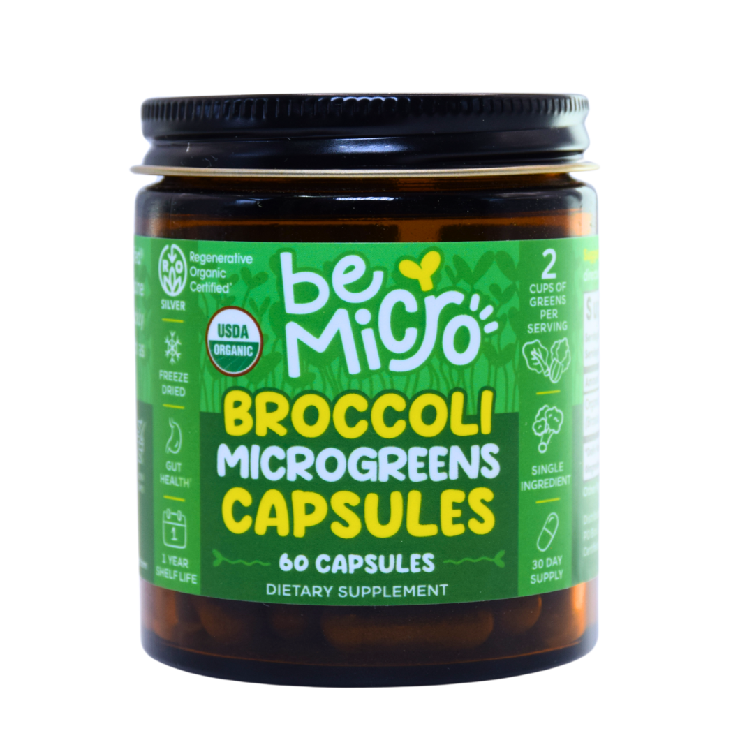 Organic Broccoli Microgreens Capsules BeMicro