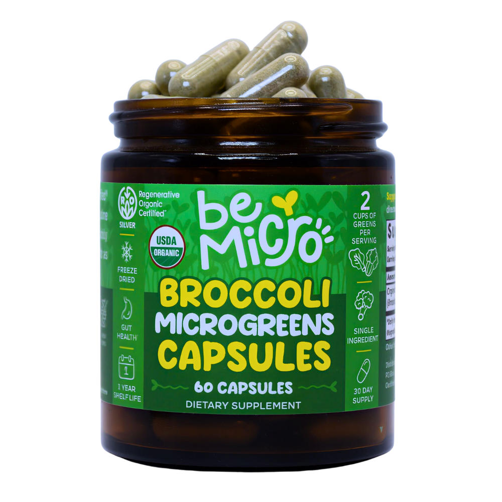 Organic Broccoli Microgreens Capsules BeMicro