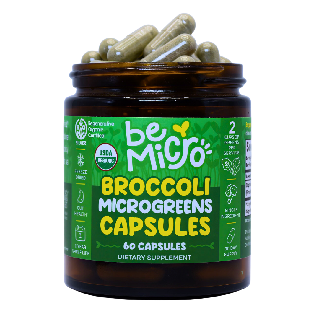Organic Broccoli Microgreens Capsules BeMicro