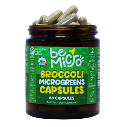 Organic Broccoli Microgreens Capsules BeMicro